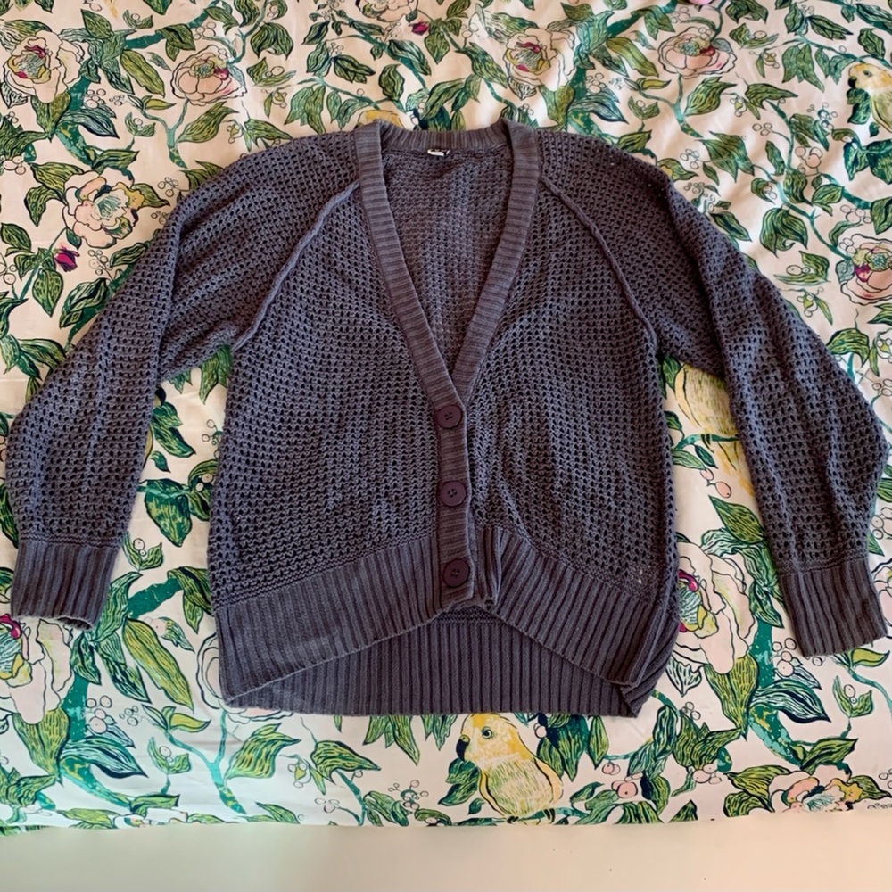 Roxy Crochet Knit Cardigan